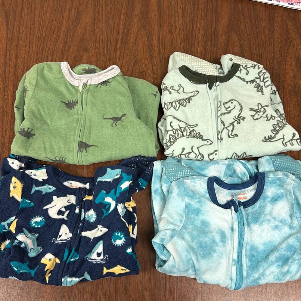 Bundle of footie pajamas 24 months